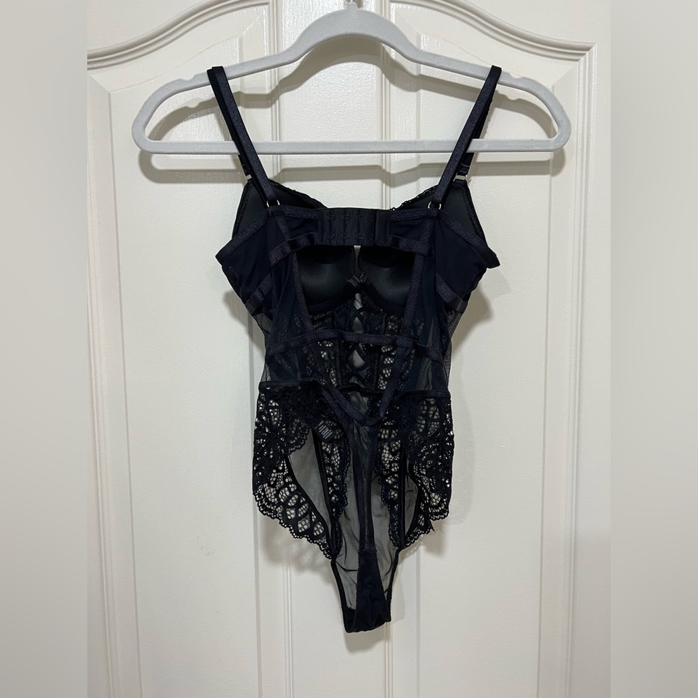 Lace Push-Up Teddy Bodysuit Lingerie NWOT - Picture 4 of 6